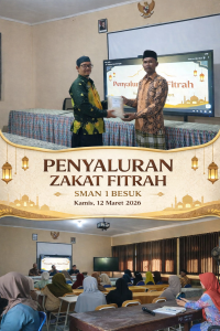 SMAN 1 Besuk bagi-bagi zakat fithroh